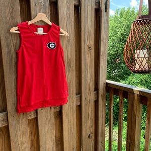NWOT University of Georgia Hi-Lo Red Tank